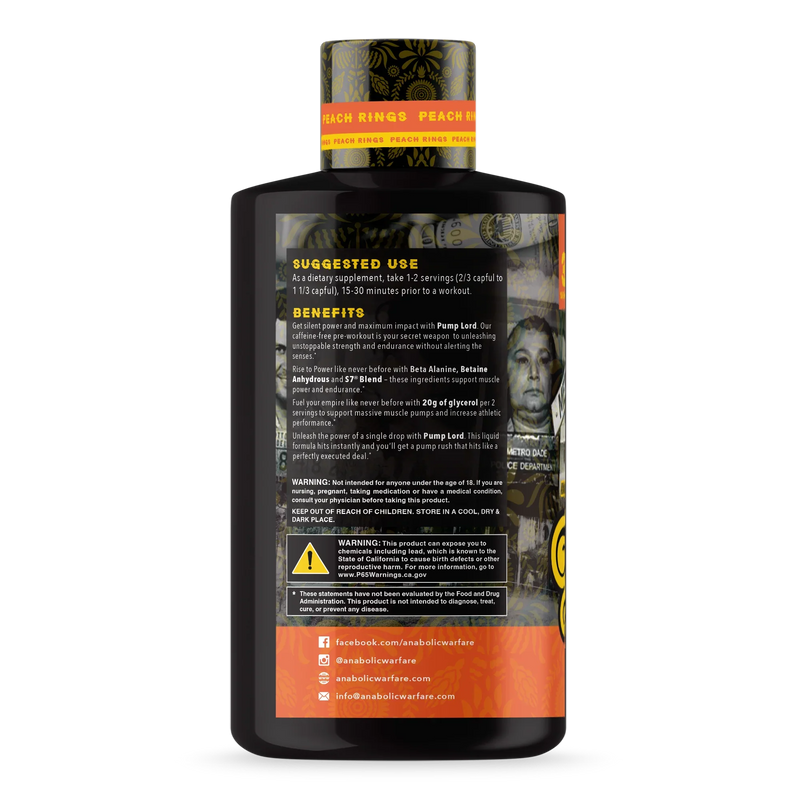 Anabolic Warfare | Pump Lord | Liquid Glycerol