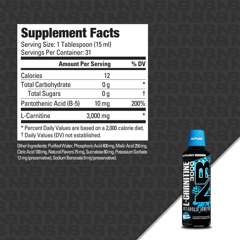 Nutra Bio | L-Carnitine 3000