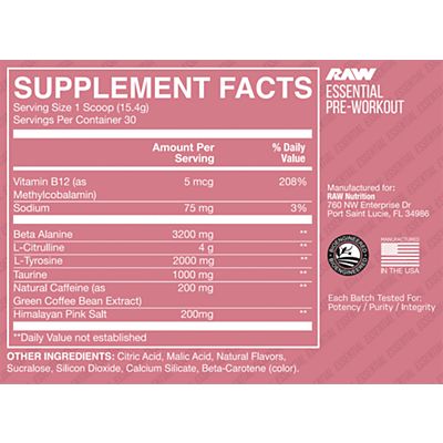 RAW X CBUM | Essential Pre-Workout