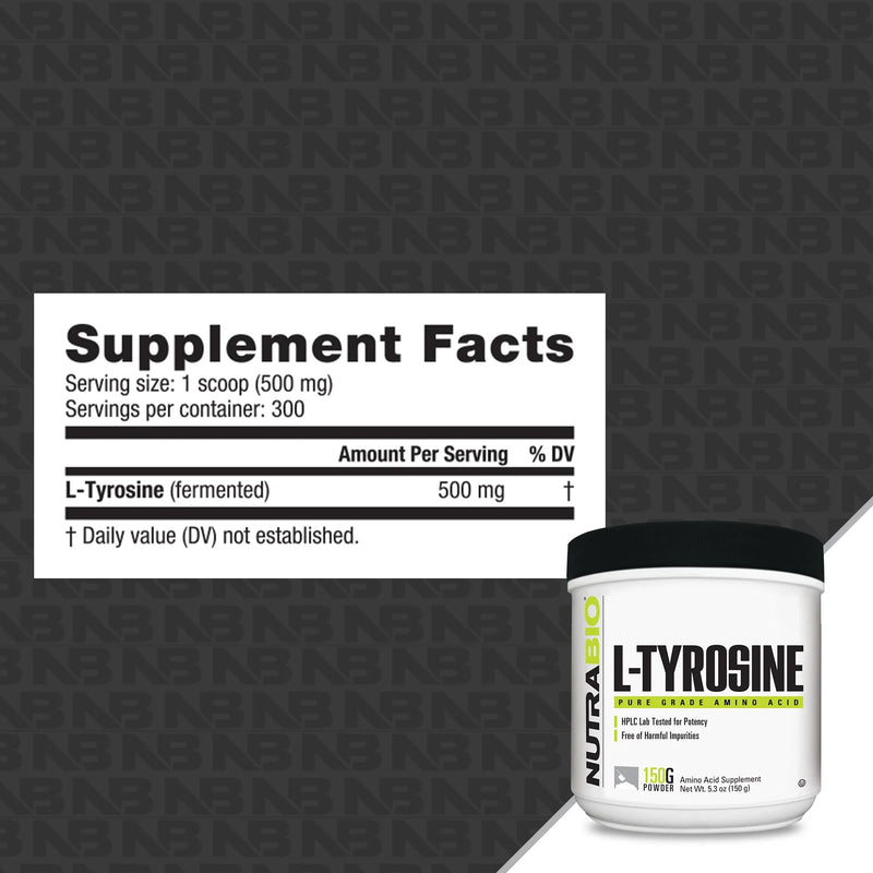 Nutra Bio | L-Tyrosine | Pure Grade Amino Acid