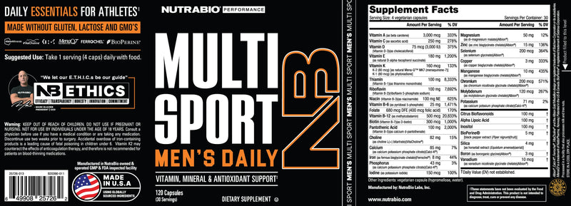 Nutra Bio | Multi Sport Men's Daily