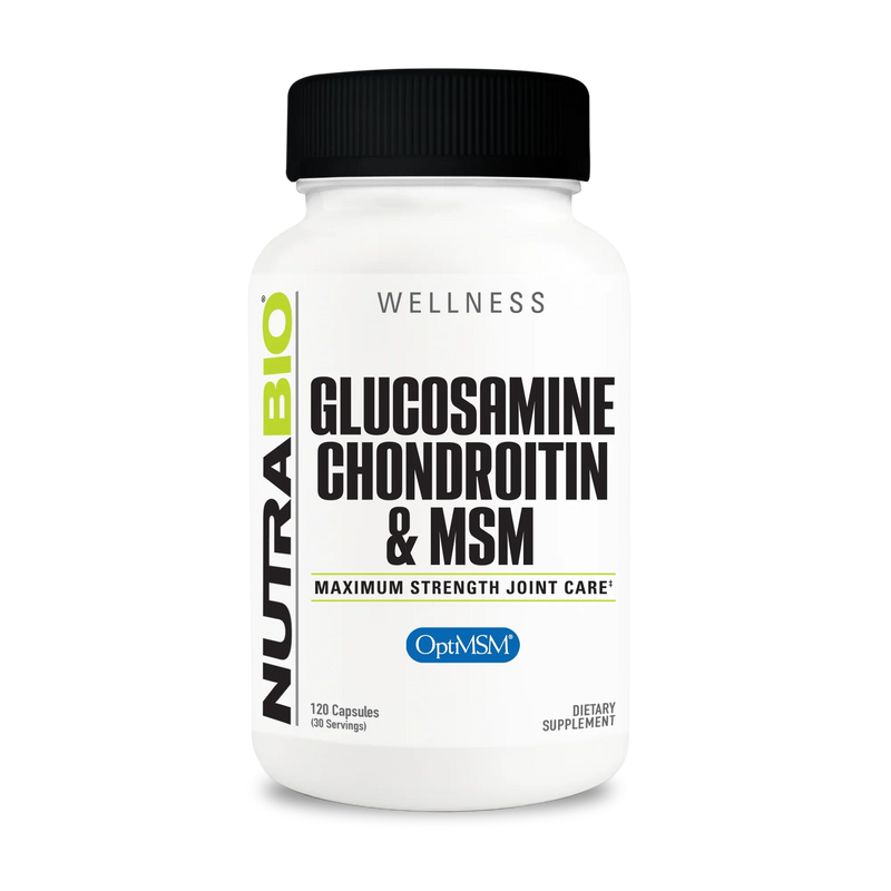 Nutra Bio | Glucosamine Chondroitin & MSM | Maximum Strength Joint Care