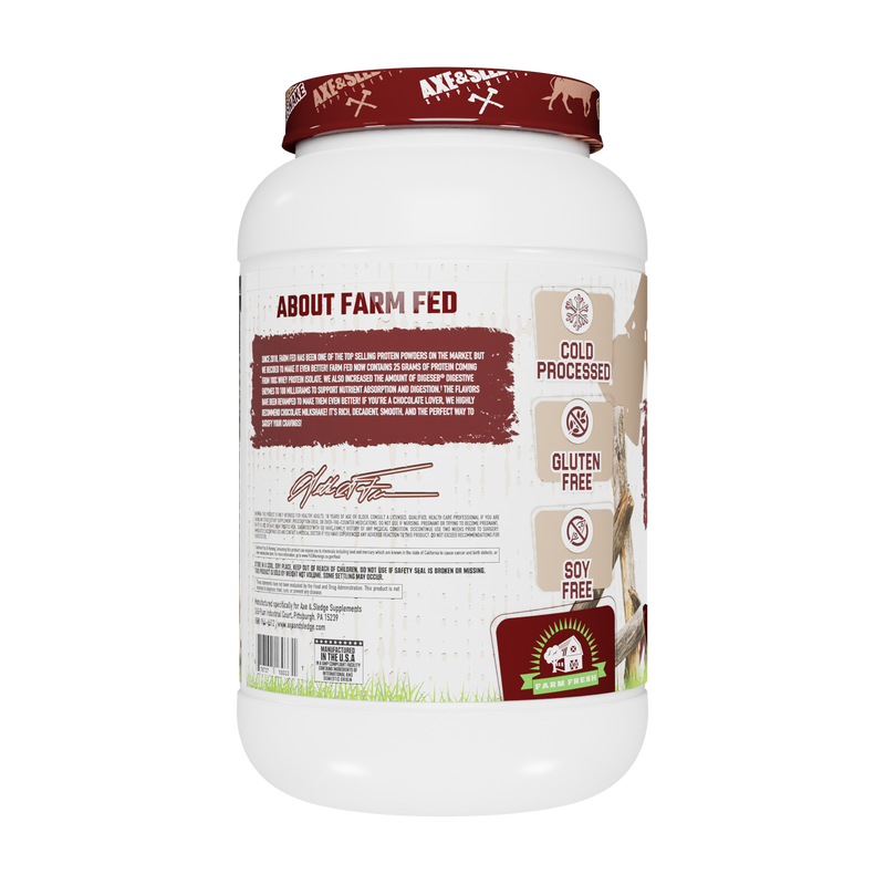 Axe & Sledge | Farm Fed Protein | 100% Whey Protein Isolate