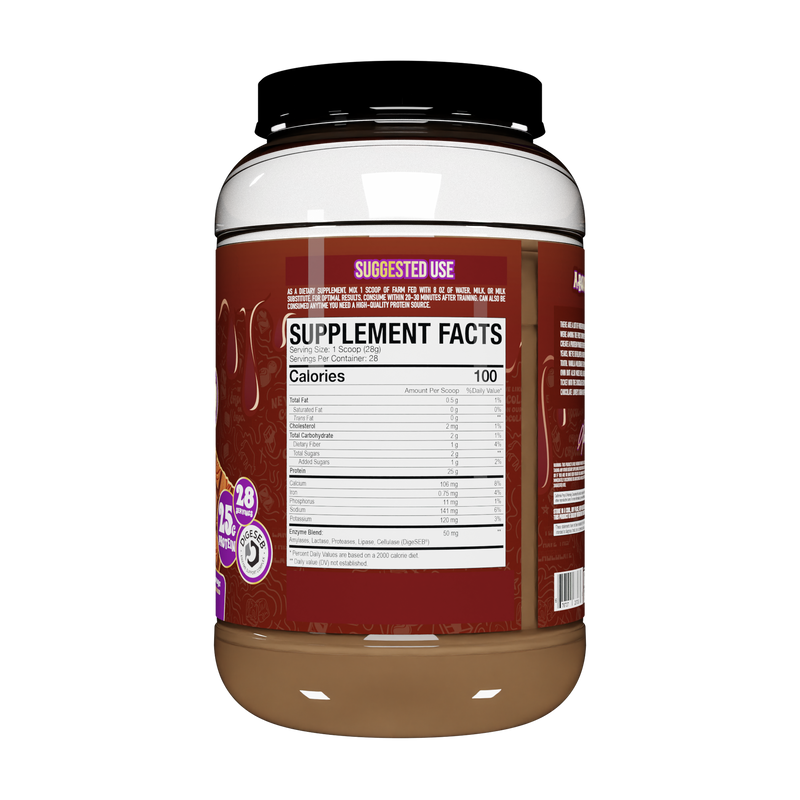 Axe & Sledge | Farm Fed Protein | 100% Whey Protein Isolate