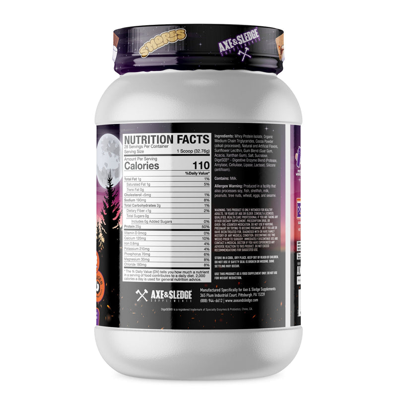 Axe & Sledge | Farm Fed Protein | 100% Whey Protein Isolate