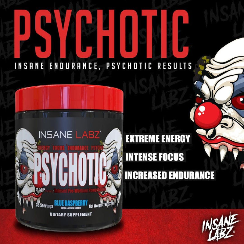 Insane Labz | Psychotic | Pre-Workout  30 single Variety Pack Pre-Workout