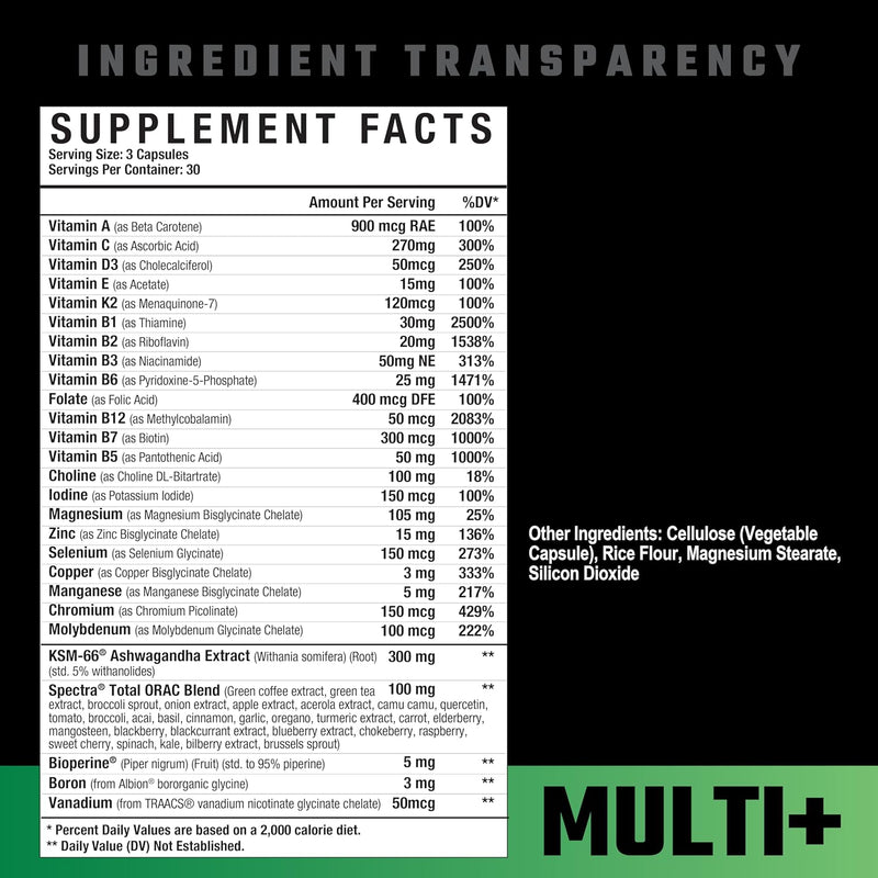 Axe & Sledge | Multi+ | Vitamins, Minerals, and Antioxidants