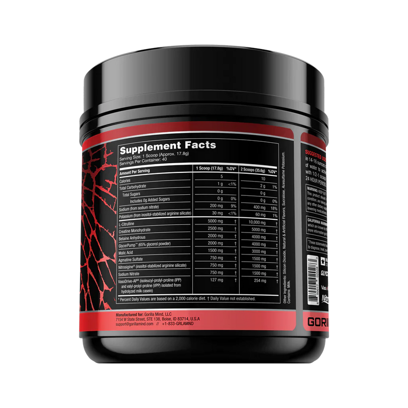 Gorilla Mode Nitric | Stim Free Pre-Workout