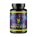 Gorilla Shroom supplement bottle with colorful label on a white background