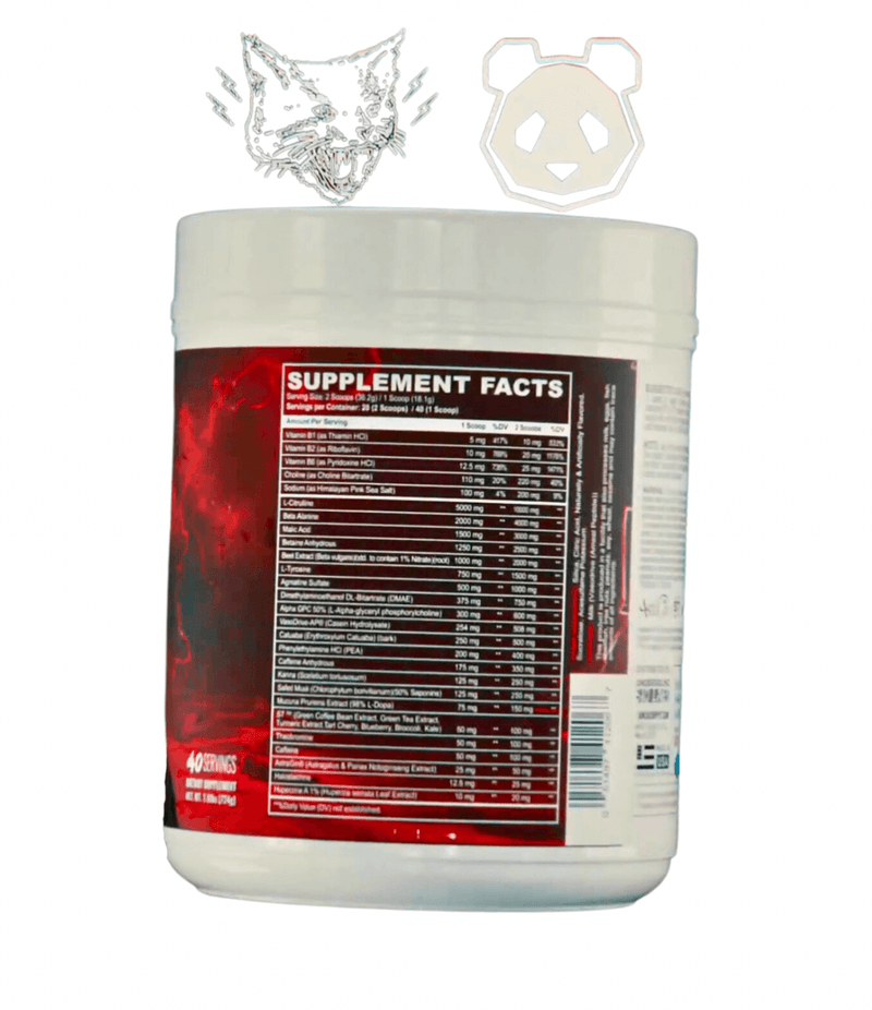 Black Magic X Panda : Sinister (Savage) Pre-Workout