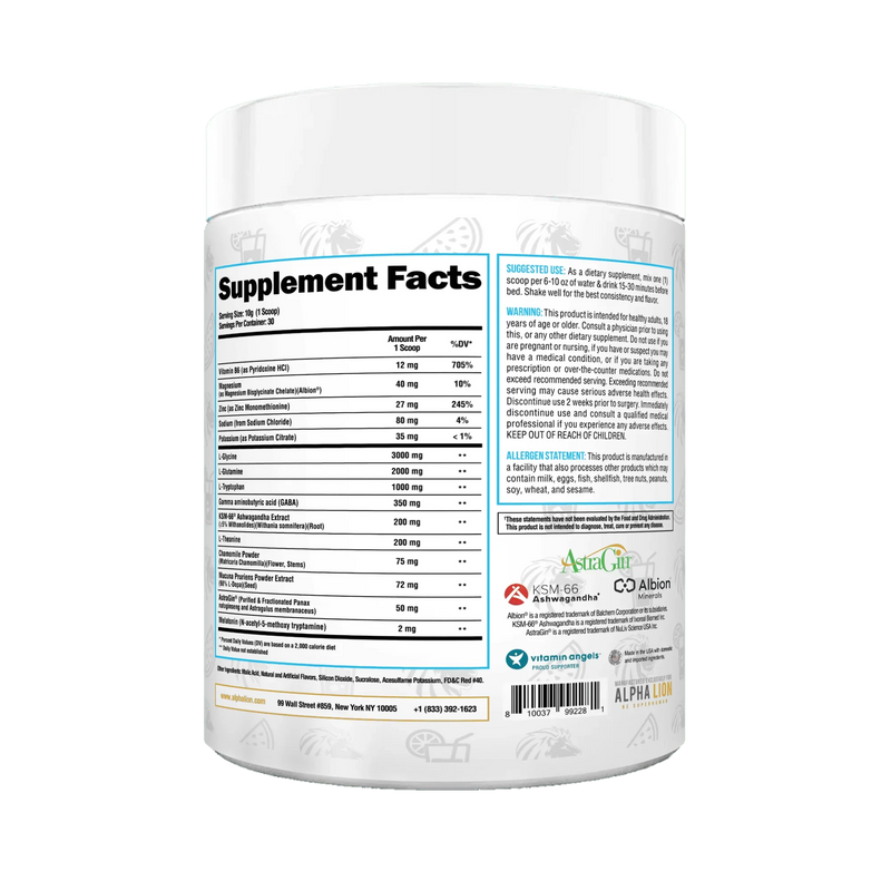 Alpha Lion | Super Human Sleep  (Sleep Aid Fat Burner + Muscle Builder)