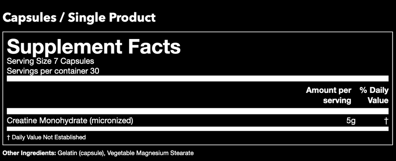 Gorilla Mode | Creatine Monohydrate (Capsules)