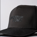 Bucked Up | Waterproof Golf Hat | Black/Black|  Rubberized Logo