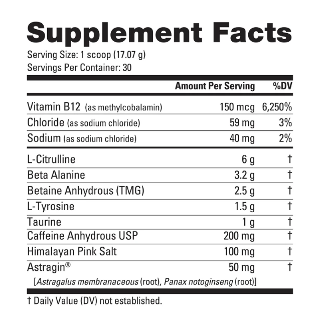 Nutra Bio | Base Pre-Workout | (30 servings)