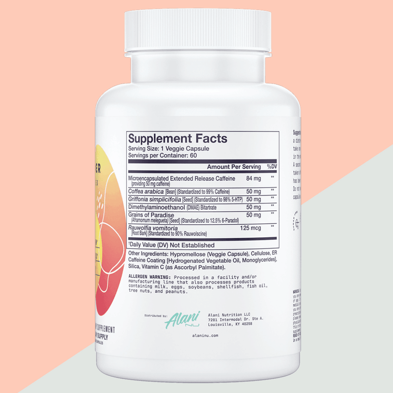 alani nu fat burner supplement facts