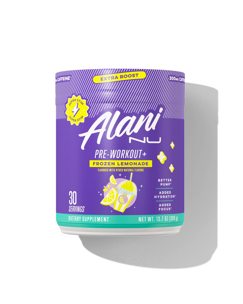 alani nu preworkout frozen lemonade container
