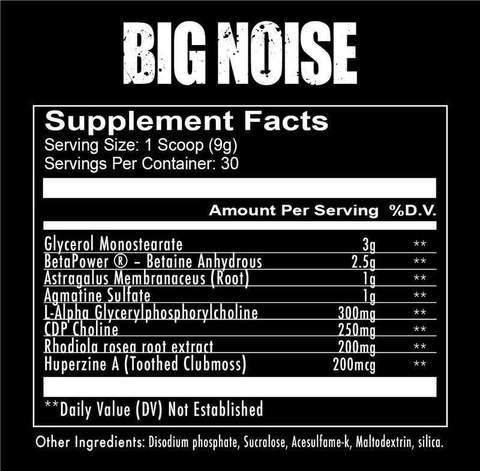 Redcon Big Noise - Pump Formula 30 Srv - NutraStop