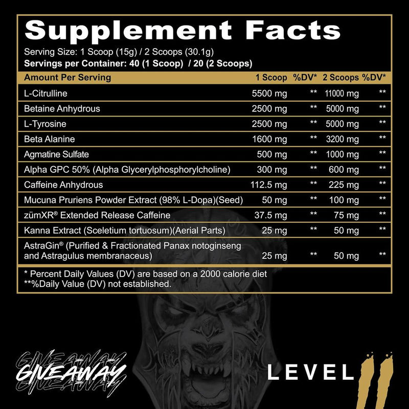 Panda Supps x V1 Nutra | Pandamus | Level 2 (Mid-Stim Pre)