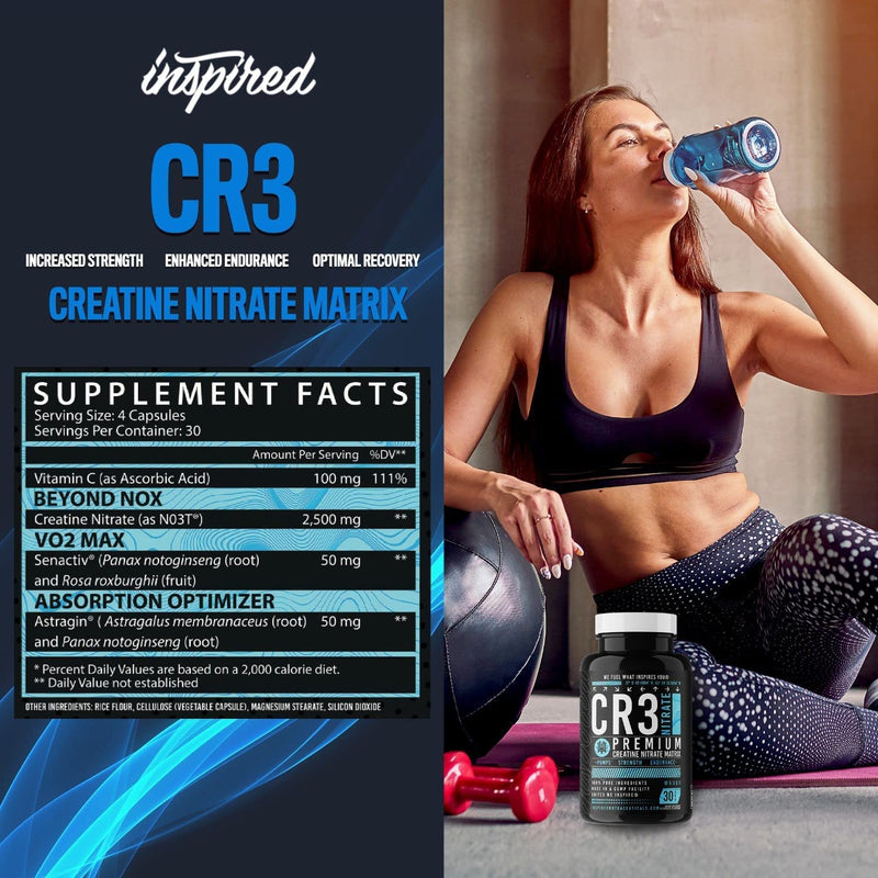 Inspired Nutraceuticals | CR3 | Creatine Nitrate