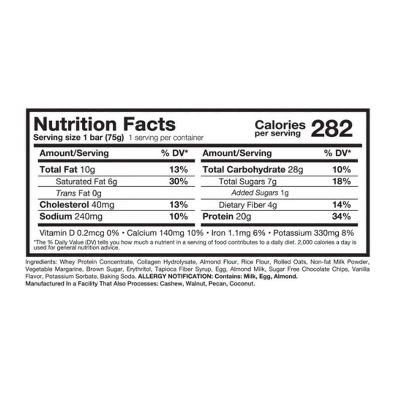 Metabolic Nutrition | Crumbly Protein Bar (12 Bars Per Box)