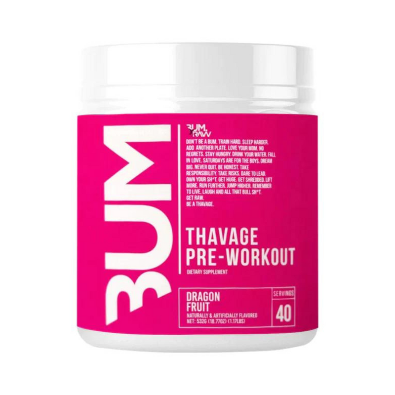 CBUM Thavage Pre-workout By Raw Nutrition