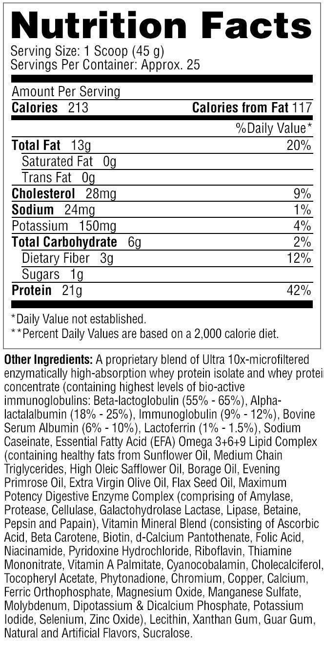 Musclean Protein - Vanilla Milkshake - 2.5 Lbs - Metabolic Nutrition - NutraStop